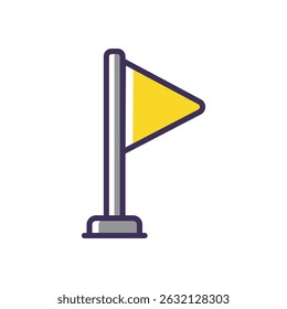 flag vector icon stock illustration