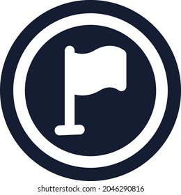 Flag Vector icon that can easily modify or edit

