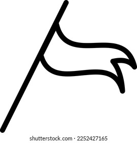 Icono del vector de bandera estilo de moda ilustración en fondo blanco..eps