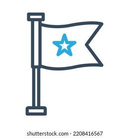 Flag Vector Icon which is suitable for commercial work and easily modify or edit it

