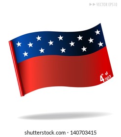 Flag. Vector illustration.