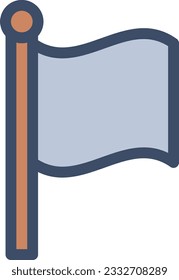 Flagge, Vektorgrafik einzeln auf transparentem Hintergrund. Farbvektorsymbole für Konzepte oder Web-Grafiken.