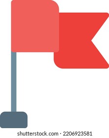flag Vector illustration on a transparent background. Premium quality symmbols. Line Color vector icons for concept and graphic design.
