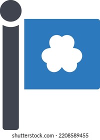 flag  Vector illustration on a transparent background. Premium quality symmbols. Glyphs vector icons for concept and graphic design. 

