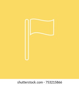 Flag vector line icon. eps-10