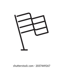 Ilustración de estilo de icono de contorno del vector de indicador. archivo Eps 10
