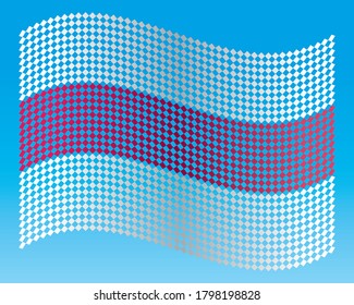 Flagge. Vektorstylisches Dekorbild