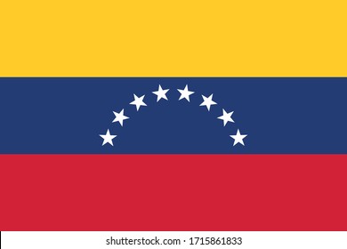 Flag of Venezuela eps 10 vetor