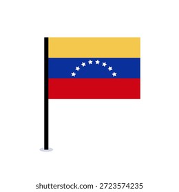 flag of Venezuela. flat vector icon on white background. Venezuelan flag