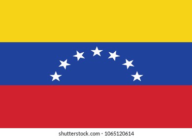 Flag of Venezuela. South America. Eps 10.
