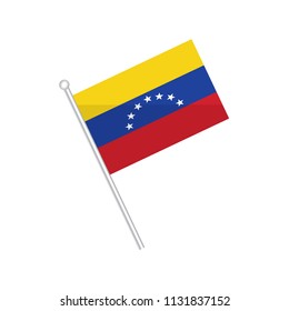 Flag of Venezuela. Flag of South America. isolated on a white background.