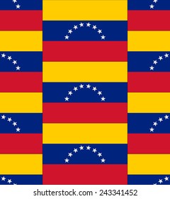 Flag Venezuela texture vector illustration 