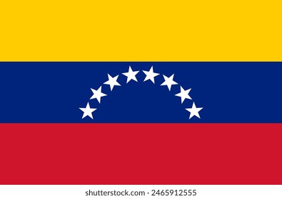 Flag of Venezuela. Vector illustration

