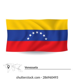 Flag of Venezuela - vector illustration