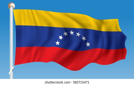 Flagge Venezuelas - Vektorgrafik