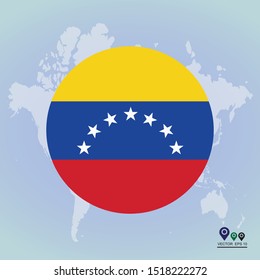 Flag of Venezuela. Vector illustration eps 10.
