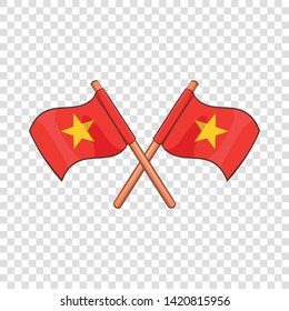 Flag of Vietnam icon. Cartoon illustration of flag of Vietnam vector icon for web design