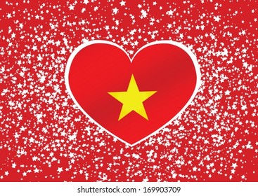 Flag of Vietnam themes idea design
