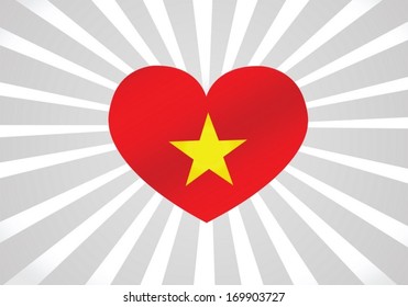 Flag of Vietnam themes idea design