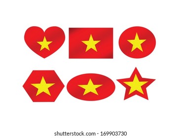 Flag of Vietnam themes idea design