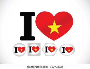 Flag of Vietnam themes idea design