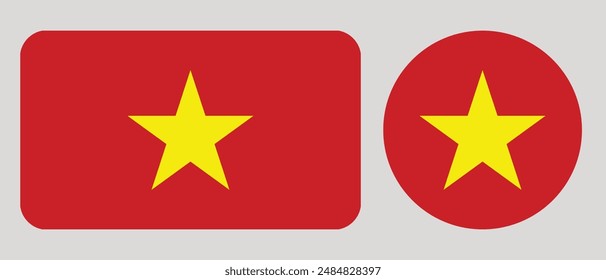 Flag of Vietnam. Vector. Accurate dimensions, elements proportions and colors. vector illustration