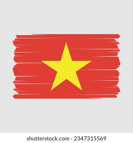 Flagge Vietnams, Vektorgrafik