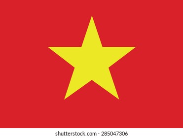Flag of Vietnam vector illustration
