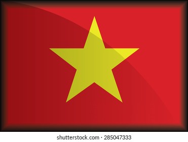 Flag of Vietnam vector illustration