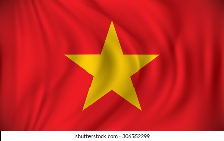 Flag of Vietnam - vector illustration