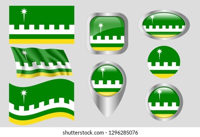 Flag of Villalba, Puerto Rico