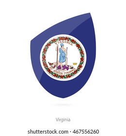 Flag of Virginia. Vector Illustration.