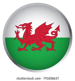 Flag of Wales (Round icon)