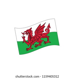 Flag of the Wales, vector