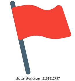 Flag waved after winning a sports game