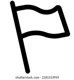 Flag waved after winning a sports game