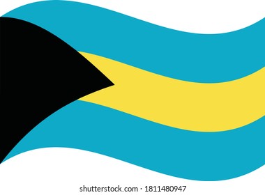 Flag Waving of Barbados. vector illustration eps10.