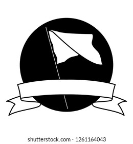 flag waving icon