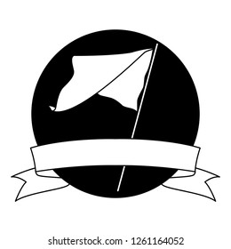 flag waving icon