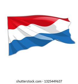 flag waving  Netherlands 