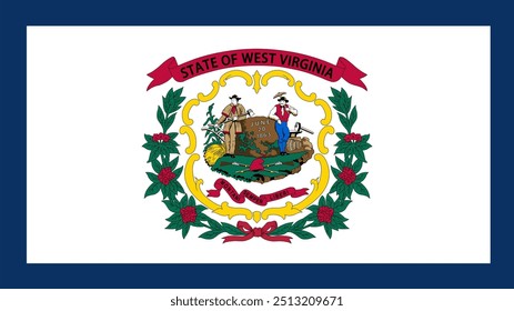 Flagge von West Virginia, West Virginia Flagge