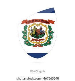 Flag of West Virginia. Vector Illustration.