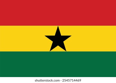 La bandera, que fue adoptada tras la independencia del Dominio de Ghana el 6 de marzo de 1957