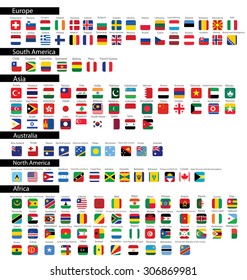 Flag of the world. vector Illustration.