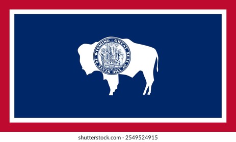 Bandeira de Wyoming, EUA, Formato 16:9, Bandeira de Wyoming, Imagens Vetoriais