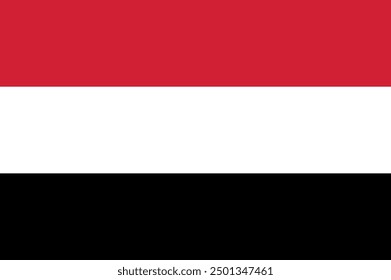 The flag of Yemen, vector design