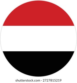 Flag of Yemen vector icon illustration 