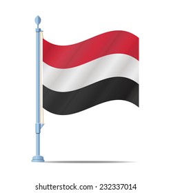 Flag of Yemen vector illustration