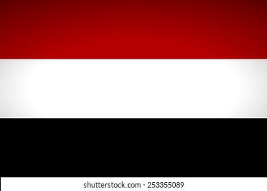 Flag of Yemen. Vector illustration.