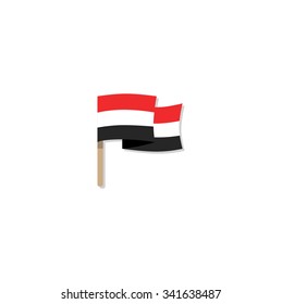 Flag of Yemen, vector illustration